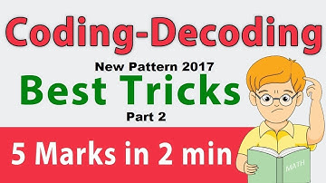 Coding-Decoding New Pattern 2017 Part 2 for BANK P.O, SSC CGL, Govt Exam-Youtube