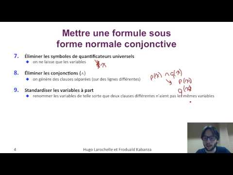 Intelligence Artificielle [6.6] : Logique du premier order - forme normale conjonctive