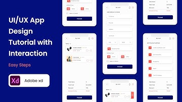 UI/UX App Design Tutorial | Adobe XD | Shopping App | Design + Interaction | Free Tutorial