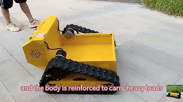 factory direct sales low price customization DIY wireless-controlled rubber tracked chassis