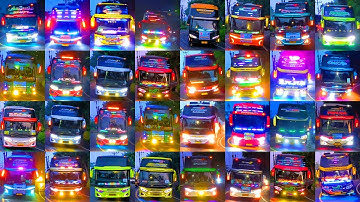 KUMPULAN KLAKSON TELOLET BASURI TERBARU 2025 GEMERLAP STROBO & RAMAI PERANG BASURI DI MALAM HARI