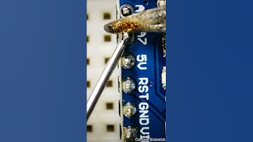 How to solder properly, even with poor tools #soldering #electronics #microscope #arduino