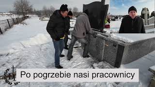 Nasze prace na cmentarzu. Otwieranie grobu
