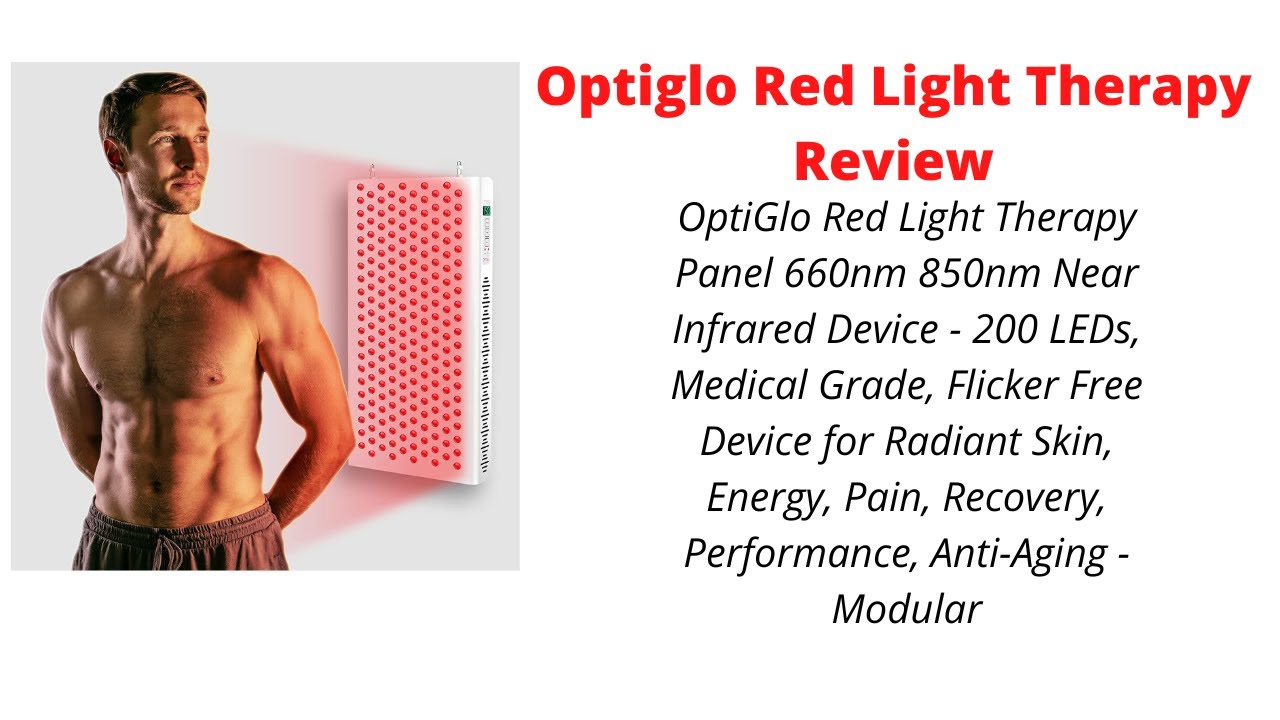 OptiGlo Red Light Therapy Device 1500W Review YouTube