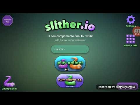 JOGO DA COBRINHA - Slither.io COBRINHA SORRISO +280000 Pontos