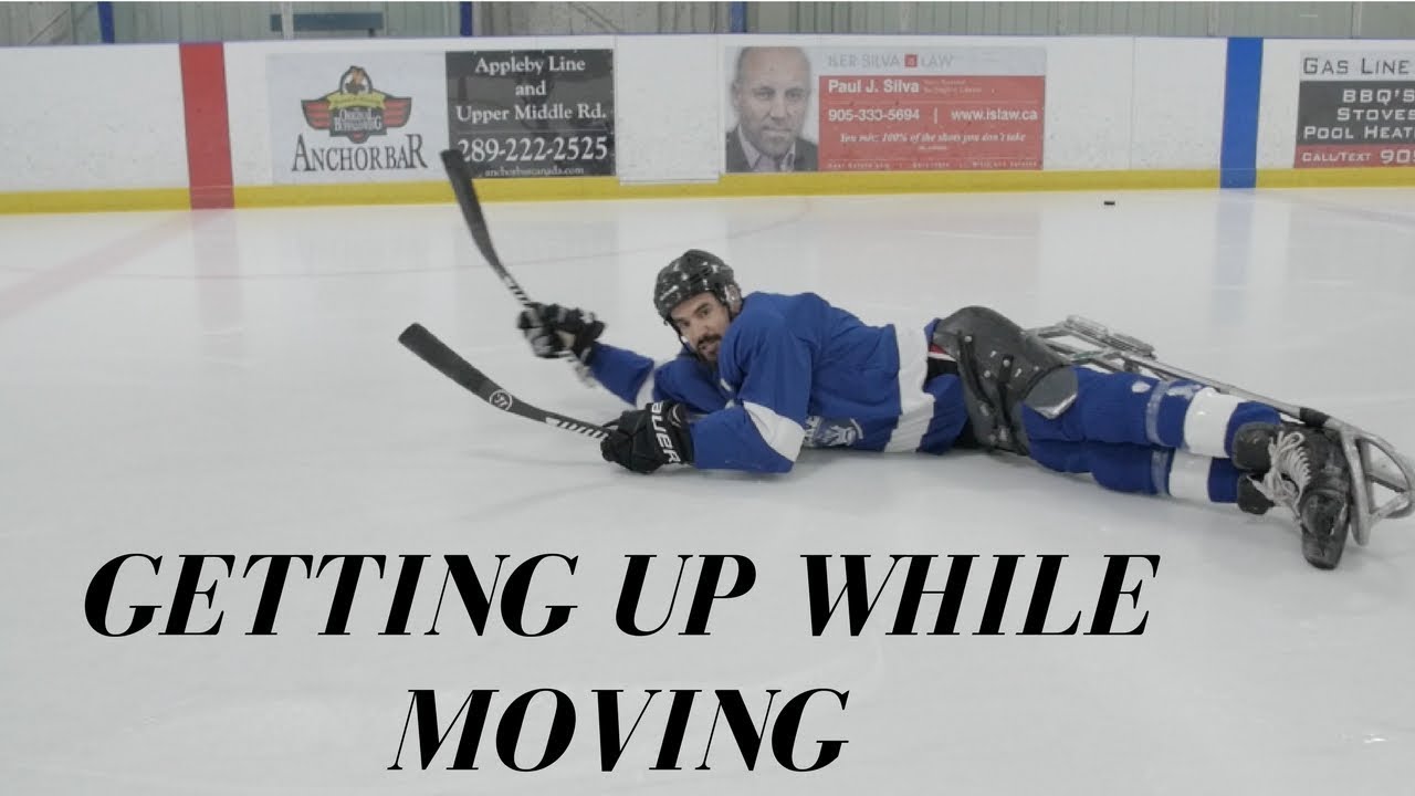 SLEDGE HOCKEY DRILLS AND SKILLS GET UP WHILE MOVING YouTube