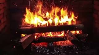Fireplace With Crackles For 8 HOURS  1080HD