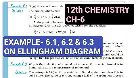 12th Chemistry Ch-6||Example- 6.1, 6.2 & 6.3||Study with Farru