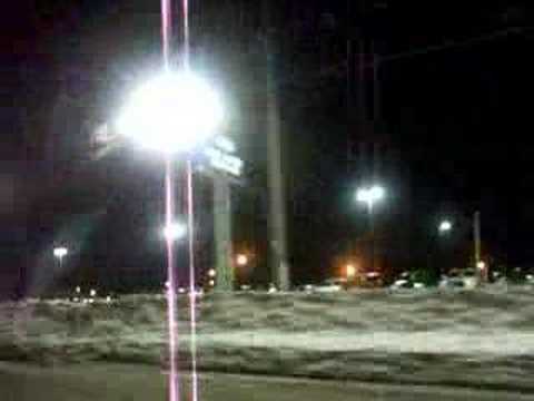 Driving South on 108th St in Hales Corners Wisconsin at night looking towards the West just North of Franklin Wisconsin