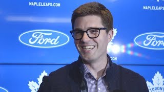 Toronto maple leafs general manager kyle dubas speaks on the contract
extensions of kasperi kapanen and andreas johnsson.