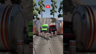 Red vs Green… Both Lose! 🚦🚌 #beamngdrive #shorts