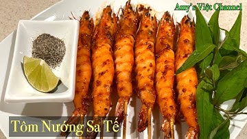 [Engsub] TÔM NƯỚNG ỚT SA TẾ SẢ @ Grilled Shrimps With Lemongrass Satay #110