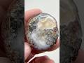 Gila Bend Banded Tube Agate Nodule Face Polished with Moss like Inclusions 12 30 25 #crystals #agate