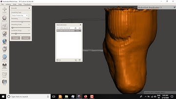 smoothing a shape with meshmixer