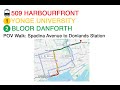 TTC POV Walk: Spadina Avenue to Donlands Station via Bloor Yonge Station (4K 60FPS)