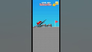 Draw Bridge Game play level 823 Shorts Viral Trending Game 💯🎯