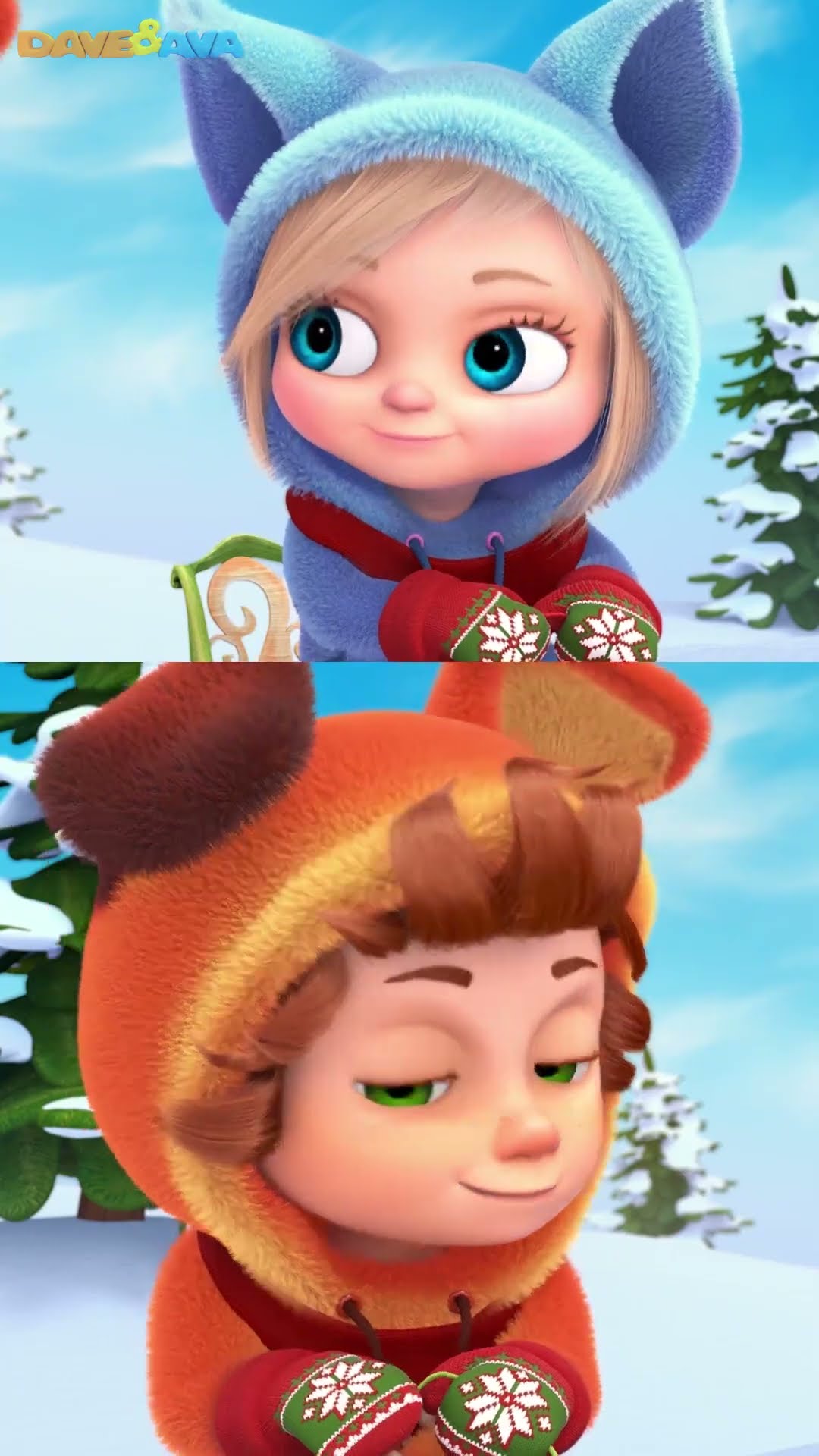 ? Winter Fun - Christmas Songs | Nursery Rhymes | Dave and Ava ?