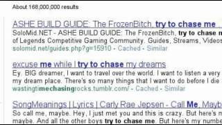 Call me maybe, Carly Rae Jepson Search Story