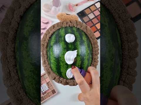 ASMR Watermelon Makeup #shorts #asmrsleep