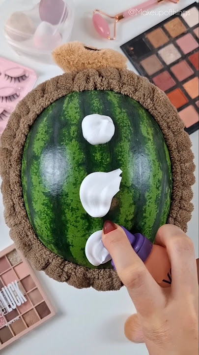 ASMR Watermelon Makeup #shorts #asmrsleep