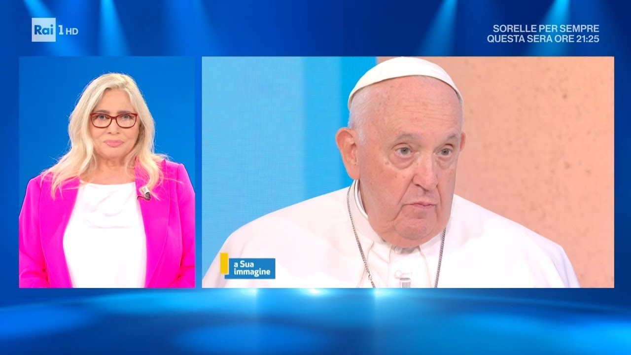 Saxa Rubra, visita a sorpresa di Papa Francesco - Domenica In 28/05/2023