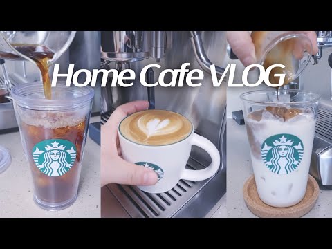 [vlog] 집에서 커피 만들어 마시는 브이로그👍🏻 • 홈카페 브이로그☕️