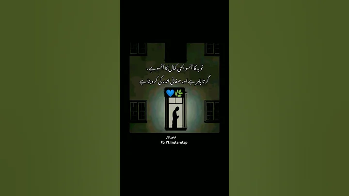 Tuba aik Aanso #urdulines #youtubeshorts​ #islamicvideo​ #islamicstatus​ #shorts #trendingshorts​