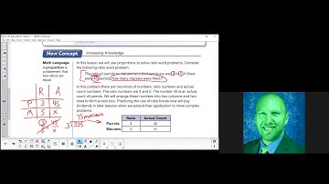 2007 Saxon Math C2 L53 Ratio Word Problems Lesson Video