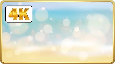 Soft light blur summer beach background realistic bokeh video loops HD