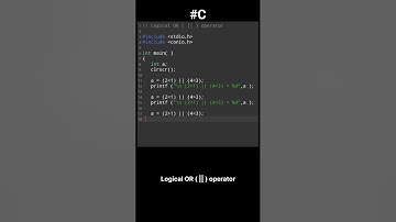 Logical OR operator in c #coding #viralvideo #shorts #edit #viral