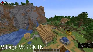 Village Vs 23K Tnt Minecraft