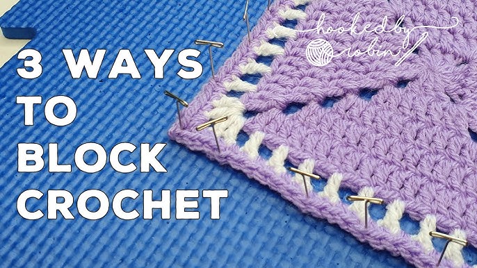 DIY Crochet Blocking Board Tutorial x Block Granny Squares x