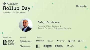 Keynote by Balaji Srinivasan, Formerly CTO of Coinbase & General Partner at Andreessen Horowitz