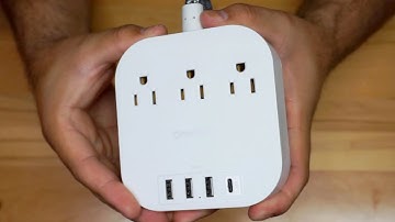 Power Strip with USB-C 3 Outlets & 4 USB Ports