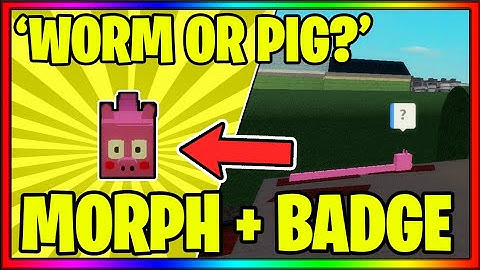 How to get the "WORM OR PIG?" BADGE + SKINS in PIGGY RP [W.I.P] || Roblox