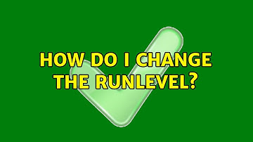 Ubuntu: How do I change the runlevel?