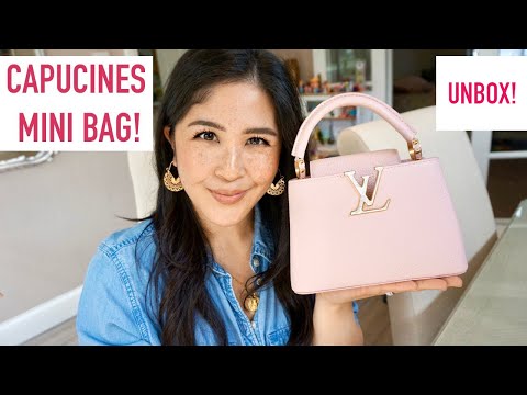 LOUIS VUITTON CAPUCINES MINI PINK QUARTZ - Unboxing