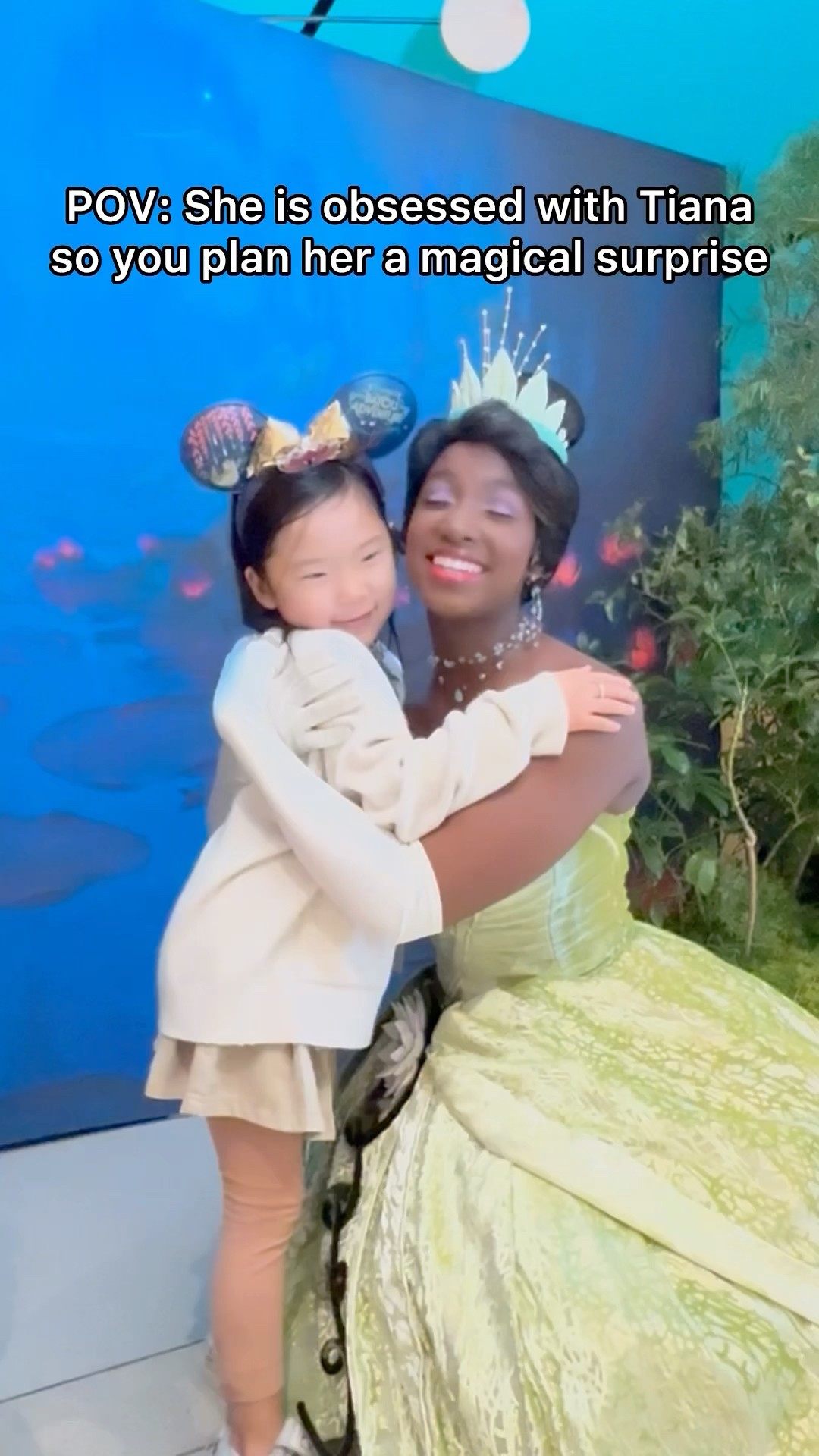 POV: Your daughter is obsessed with Tiana so you plan her a magical surprise ?