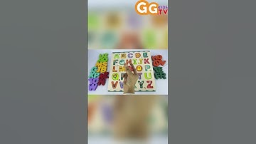 Sort & Learn ABCs with Colors #shorts #abcd #colorsorting
