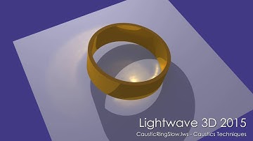 LightWave 3D: Caustics Ring Slow scene rendered