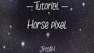 Tutorial pixel horse | JytteH