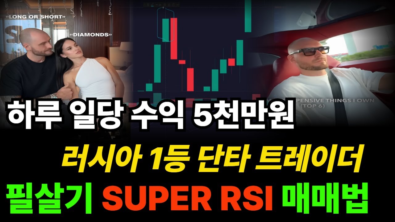 하루 수익 5천만원의 러시아 1등 트레이더의 필살기 SUPER-RSI 지표 (실전 세팅 공개)