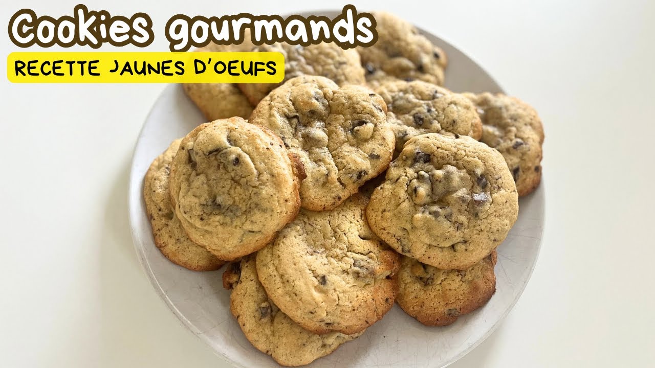 Cookies gourmands | Recette avec jaunes d’oeufs | Facile et rapide