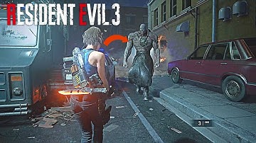 Nemesis chases Jill Valentine Scene  - Resident Evil 3 Remake | Jill Valentine Mod