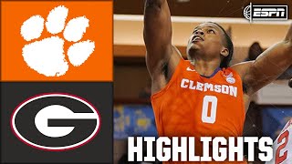 Clemson Tigers Vs. Georgia Bulldogs Full Game Highlights Espn College Basketball