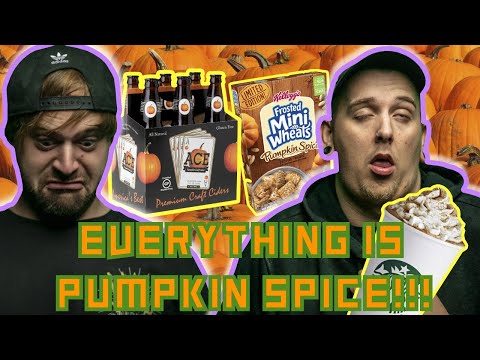 Trying 10 Unique Pumpkin Spice Foods!!!