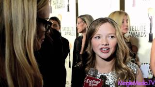 Natalie Alyn Lind at the 2011 International Press Academy Satellite Awards Red Carpet