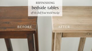 Bedside table makeover for a natural look | DIY POTTERY BARN INSPIRED DECOR | DECORATE WITH ME