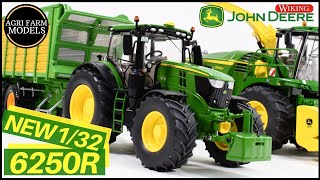 ミニカー Wiking1/32 John Deere 6210R Wiking 1:32 John Deere 6210R Traktor green 7321 model car