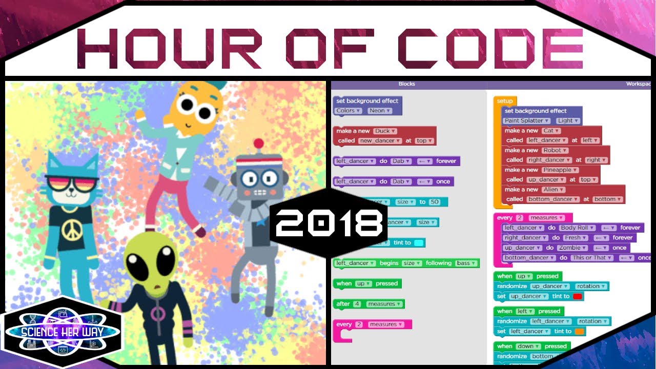 Hour of Code 2018 Dance Party YouTube